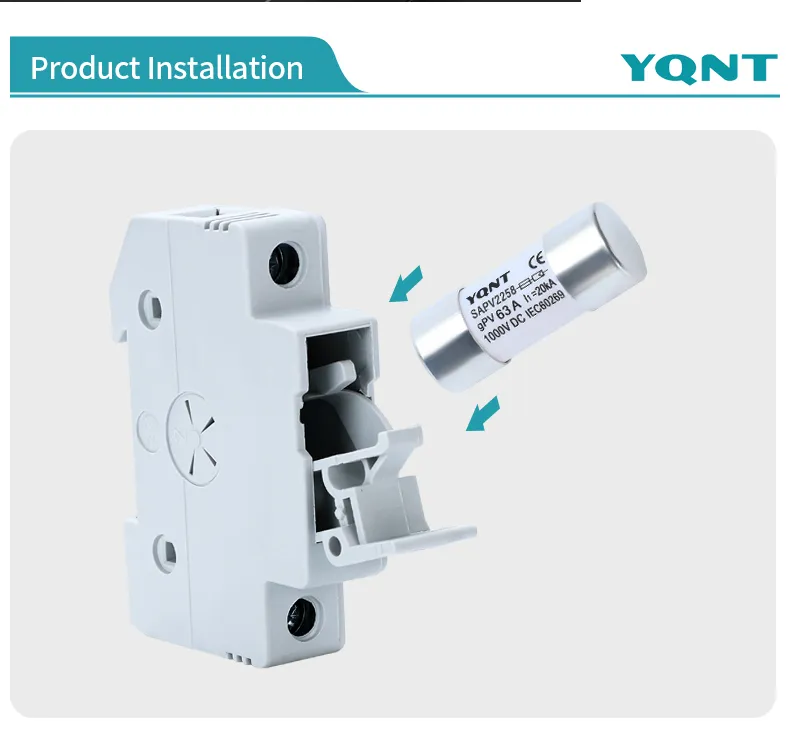 Enlace de fusible de 1000V CC/Gpv 63A DC, núcleo de fusible/vínculo de fusible de protección para equipos semiconductores